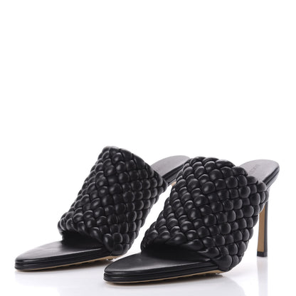 Bottega Veneta Nappa Padded Intreccio The Curve Sandals 40.5 Black 4 of 15