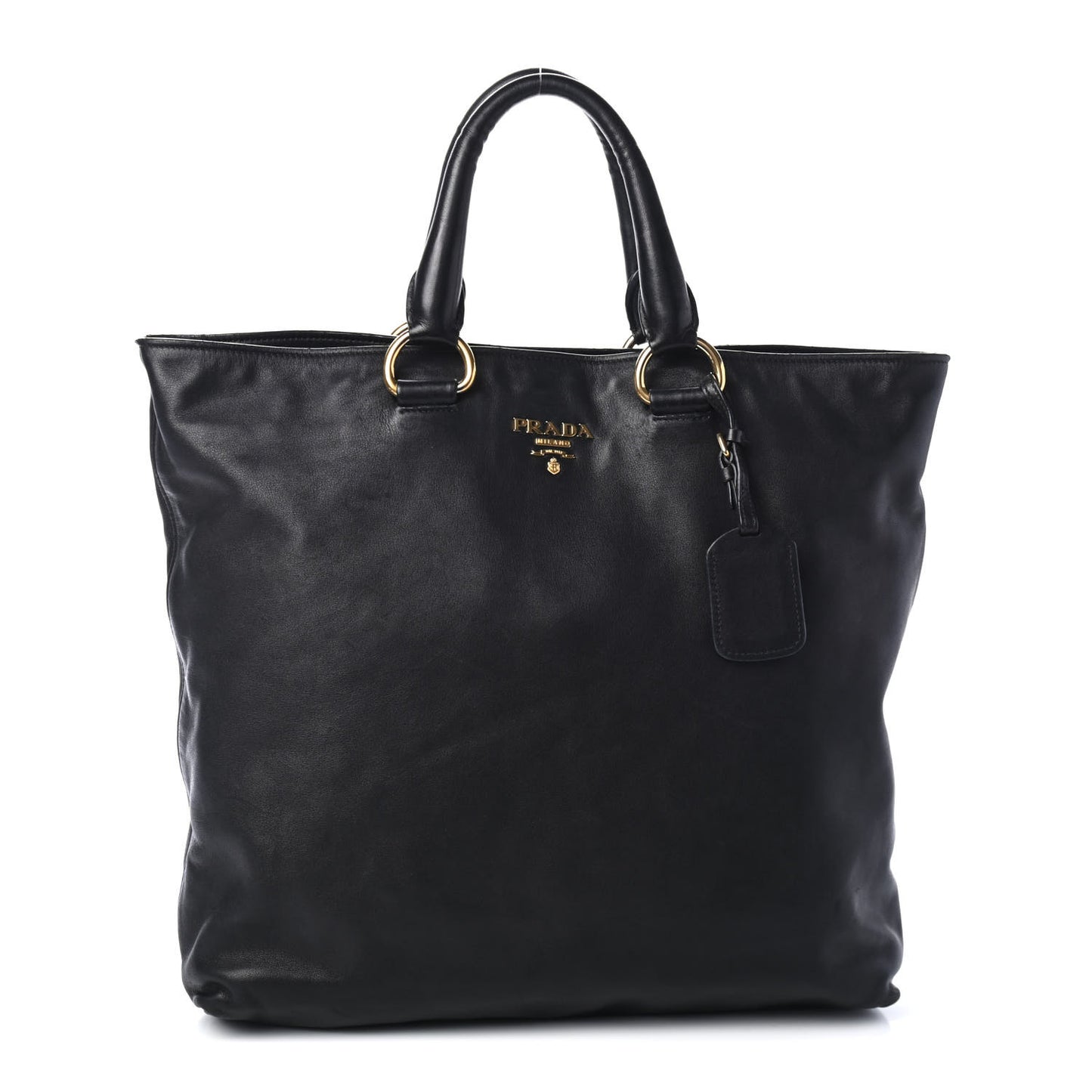 Soft Calf Shopping Tote Black