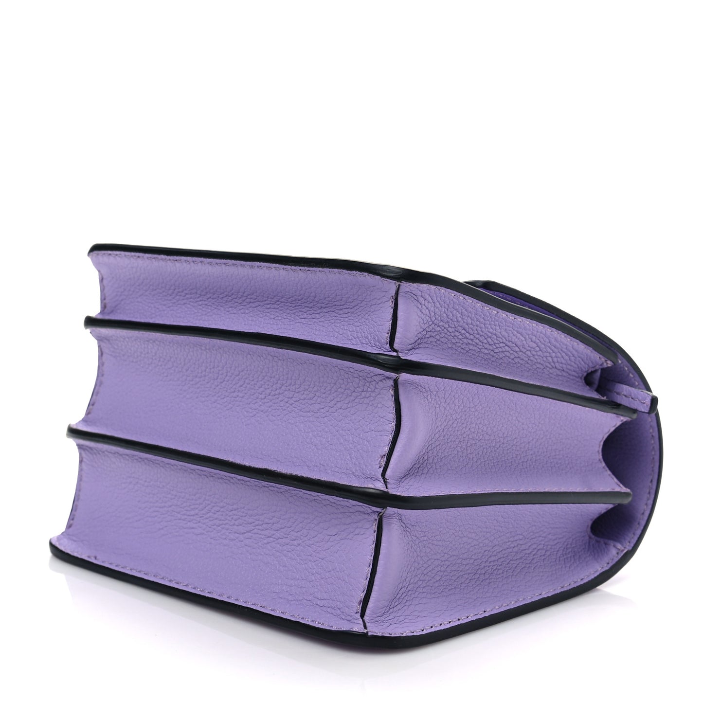 Grained Calfskin La Medusa Shoulder Bag Lilac