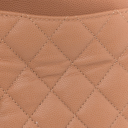 Chanel Caviar Quilted Small Double Flap Light Brown 12 of 12