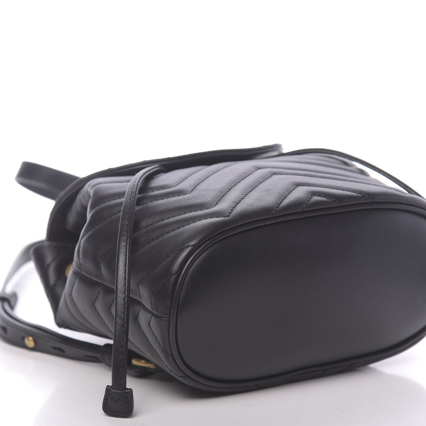 Calfskin Matelasse GG Marmont Flap Backpack Black