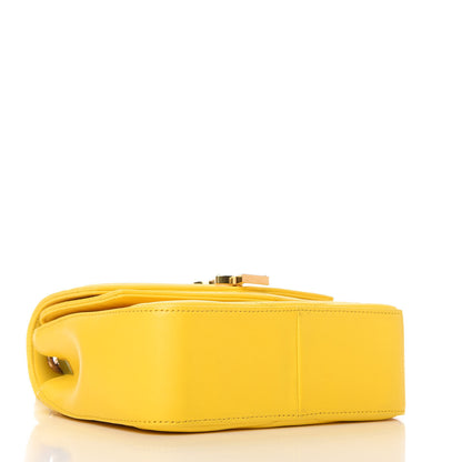 Saint Laurent Lambskin Matelasse Chevron Monogram Small Sulpice Bag Mimosa 4 of 10