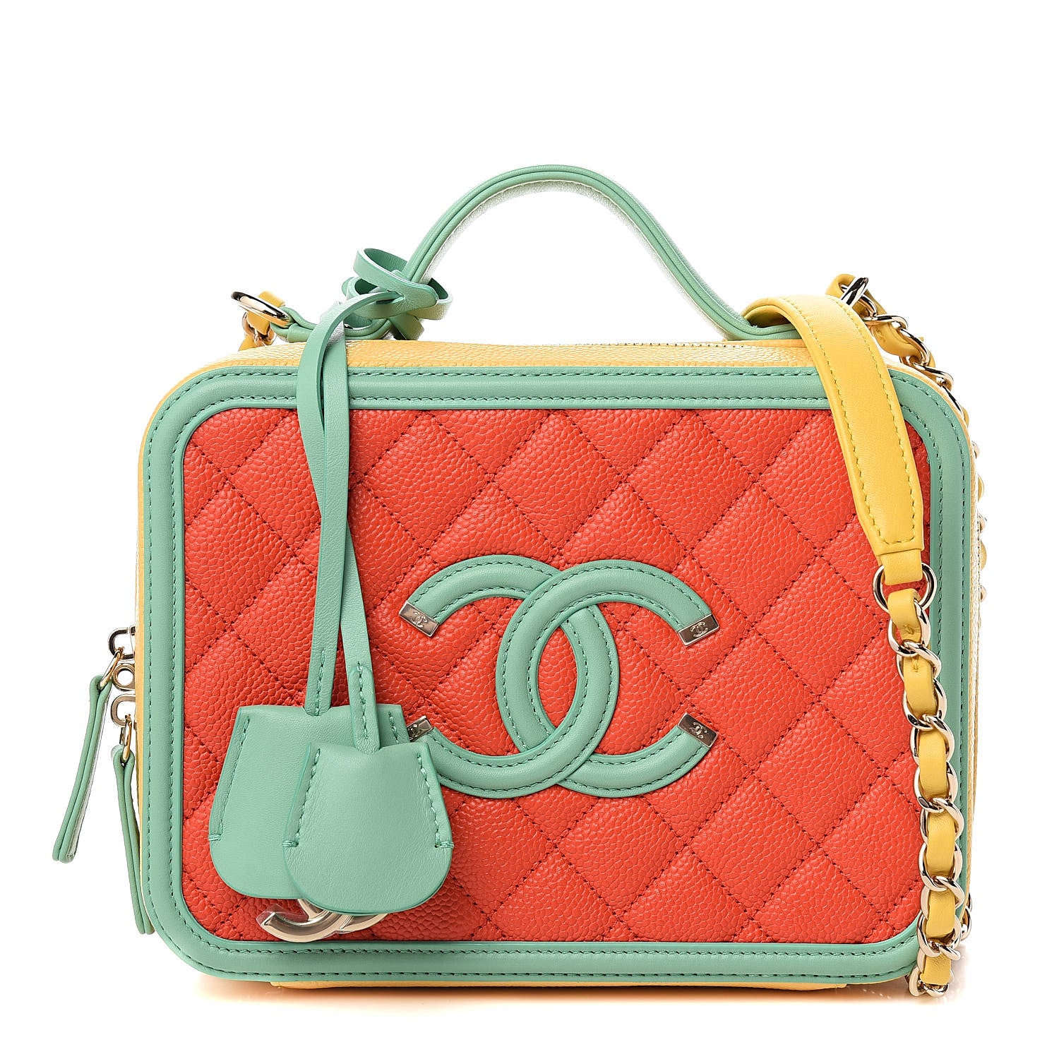 Chanel Caviar Quilted Medium CC Filigree Vanity Case Multicolor 1 of 10
