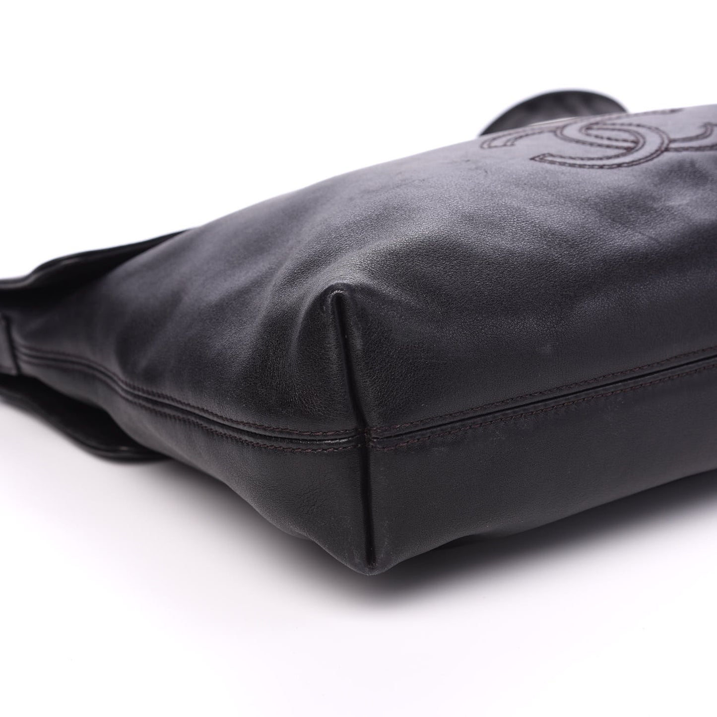 Lambskin CC Messenger Dark Brown