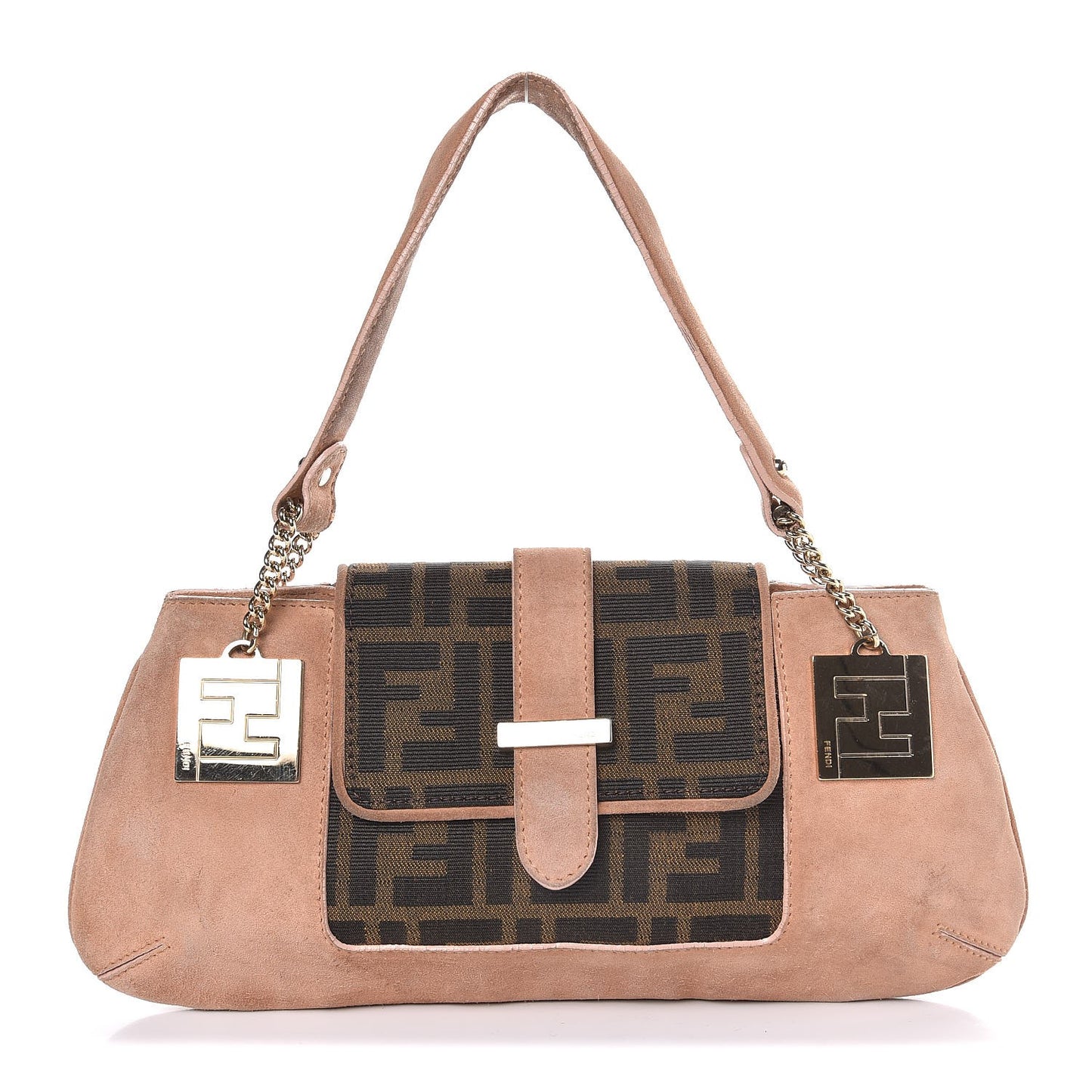 Suede Zucca Baguette Pink