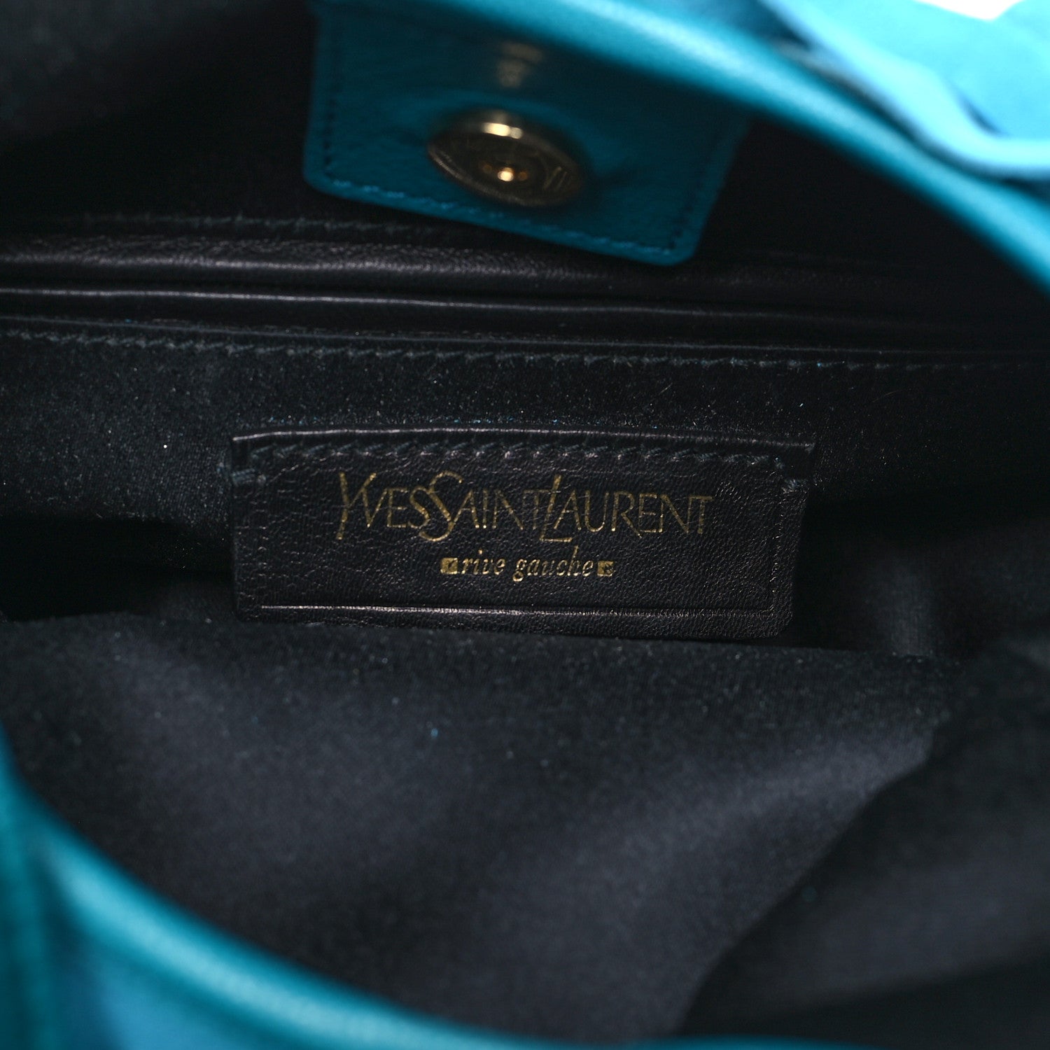 Saint Laurent Suede Boheme Fringe Hobo Blue 6 of 12