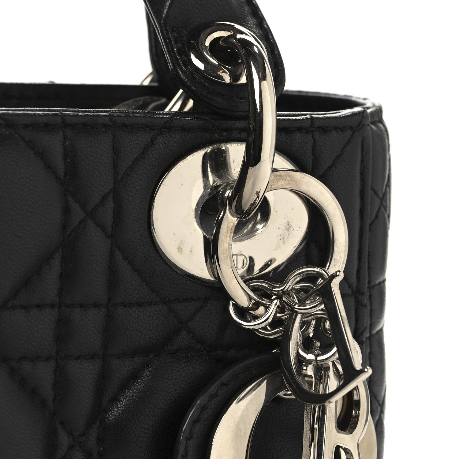 Christian Dior Lambskin Cannage Mini Lady Dior Black 11 of 14