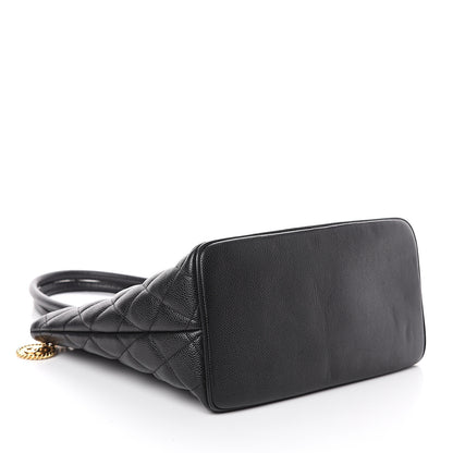 Chanel Caviar Quilted Medallion Tote Black 3 of 9