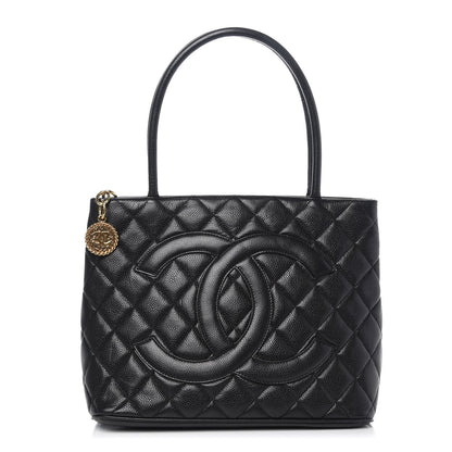 Chanel Caviar Quilted Medallion Tote Black 1 of 7