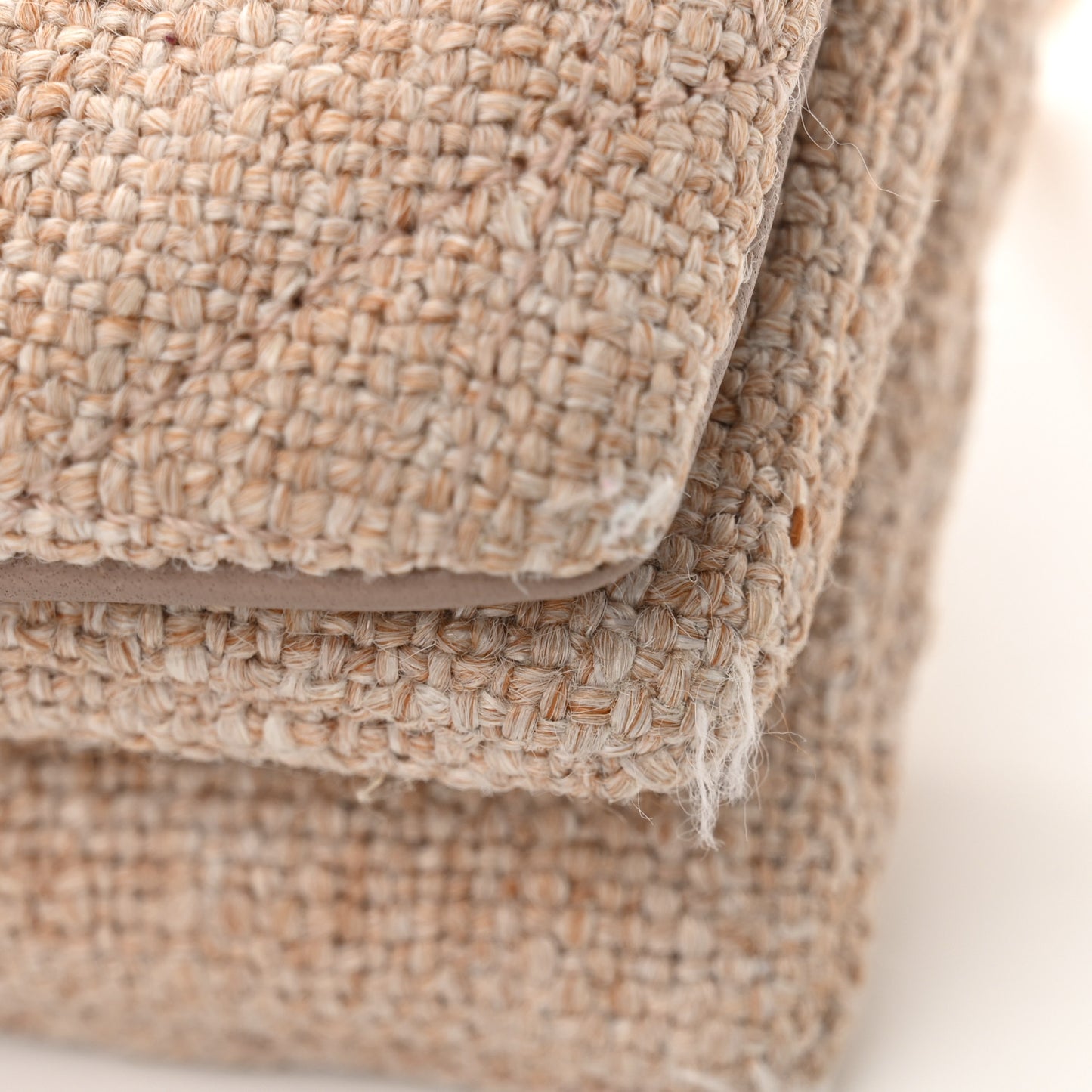 Linen Macrocannage Caro Bag Rose