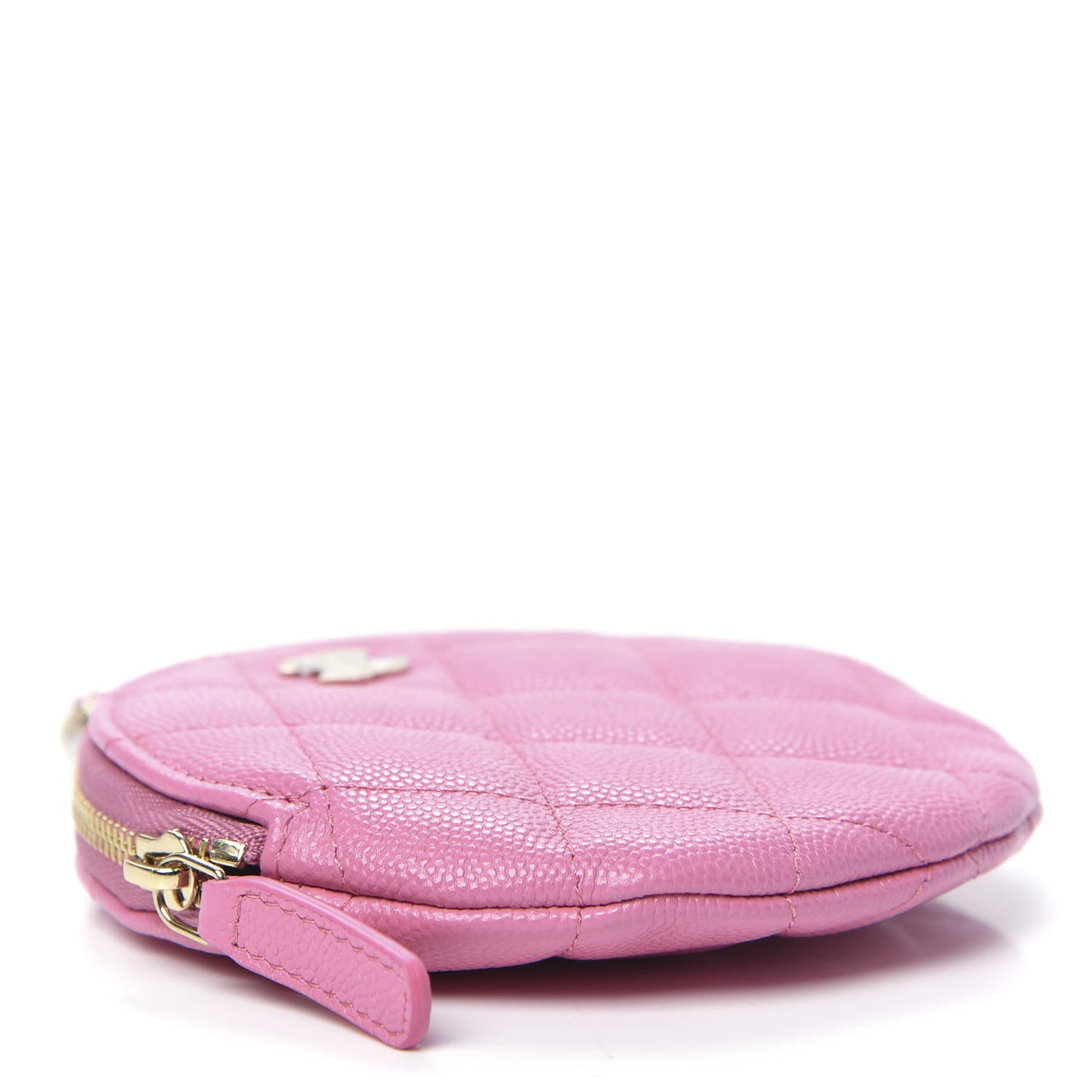 Caviar Quilted Coin Purse Pink