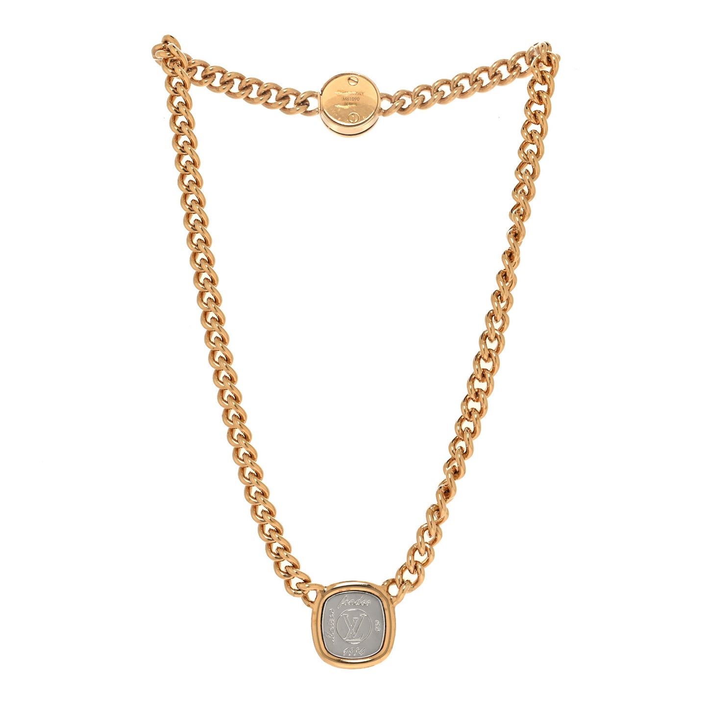 LV ID Chain Necklace Gold