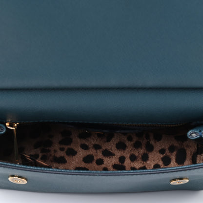 Dolce & Gabbana Dauphine Medium Miss Sicily Satchel Blue 4 of 4