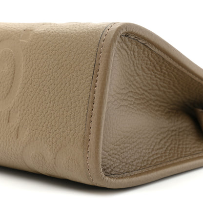 Gucci Piuma Calfskin Jumbo GG Embossed Pouch Good Taupe 8 of 13