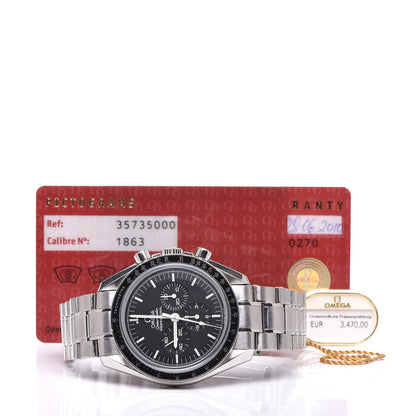 Omega Stainless Steel 42mm Speedmaster Moonwatch Professional Chronograph Manual Winding Watch Black 3573.50.00 8 of 8