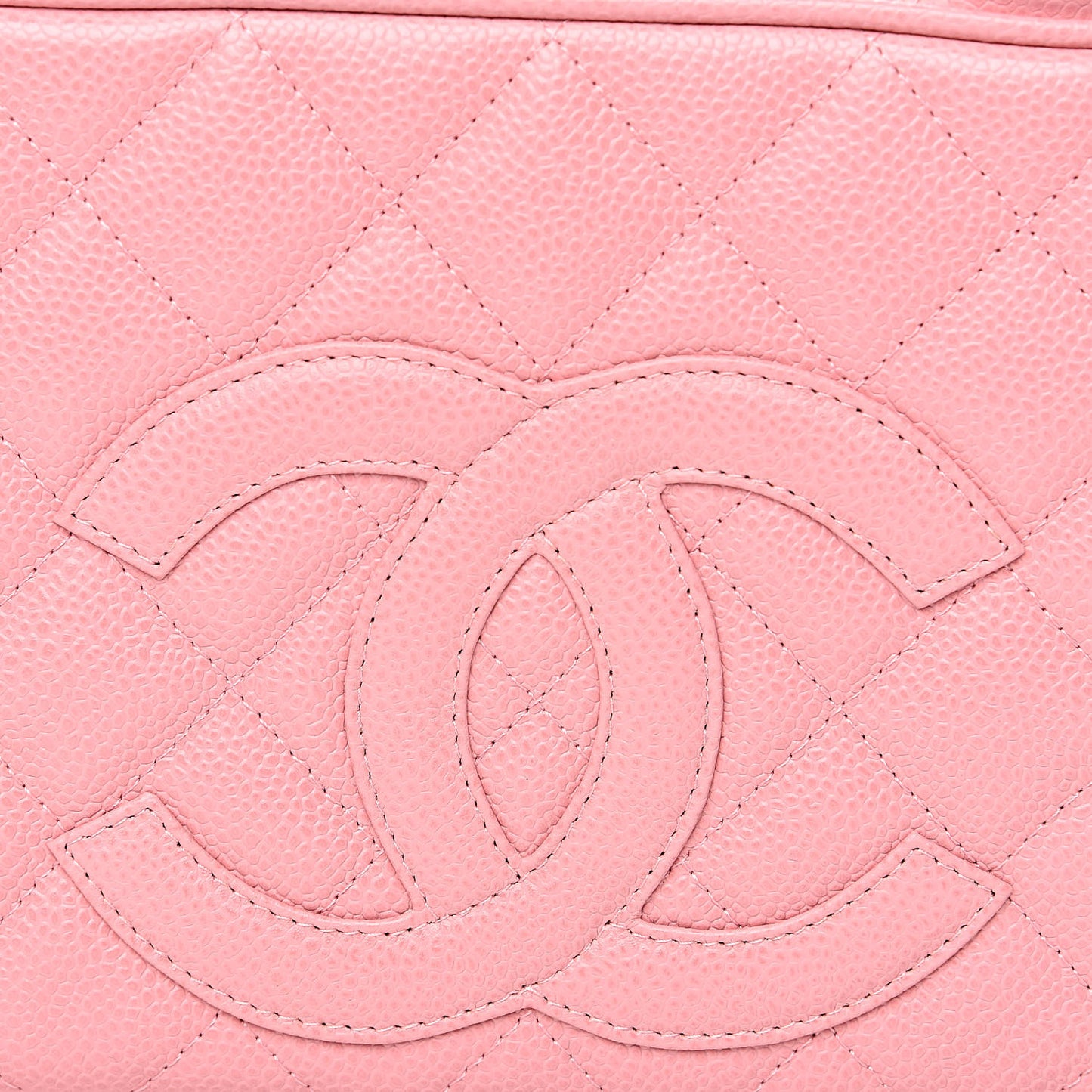 Caviar Quilted Small Bowler Pink