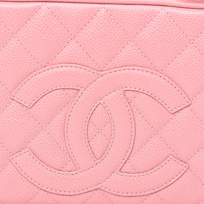 Chanel Caviar Quilted Small Bowler Pink 8 of 13