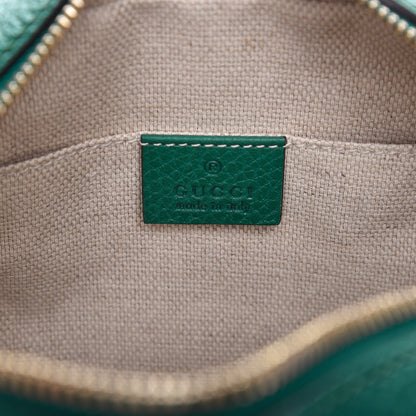 Gucci Pebbled Calfskin Small Soho Disco Bag Emerald Green 6 of 7