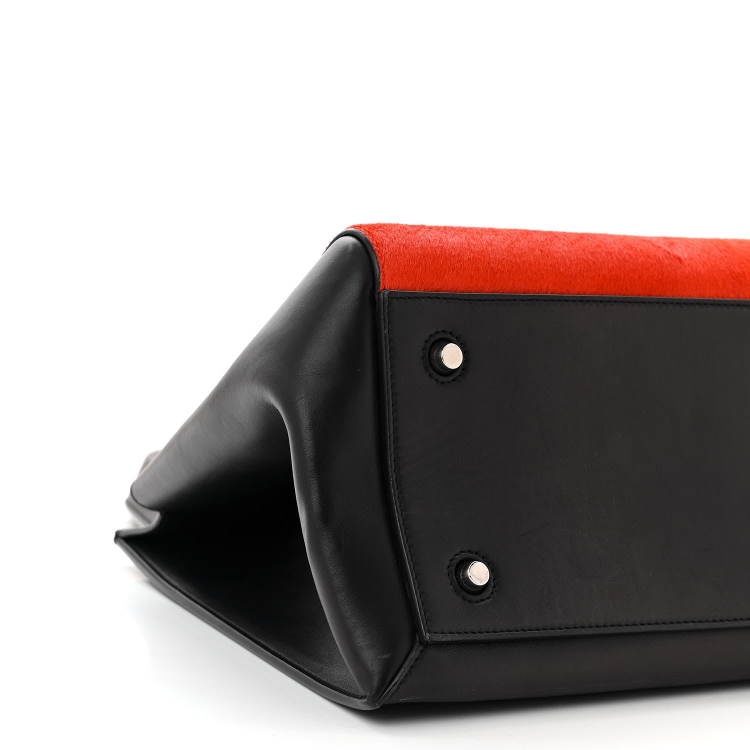 Celine Pony Hair Medium Edge Shoulder Bag Vermillion 9 of 10