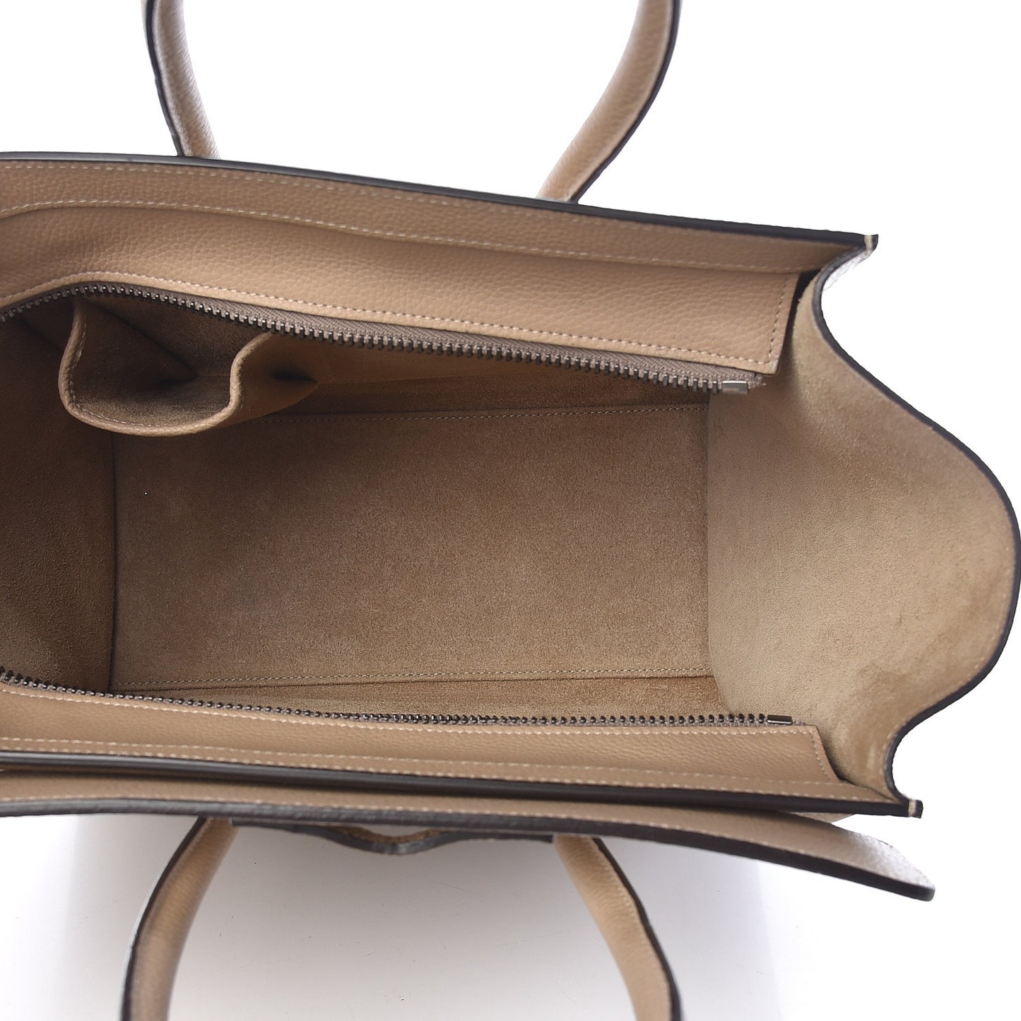 Drummed Calfskin Micro Luggage Dune
