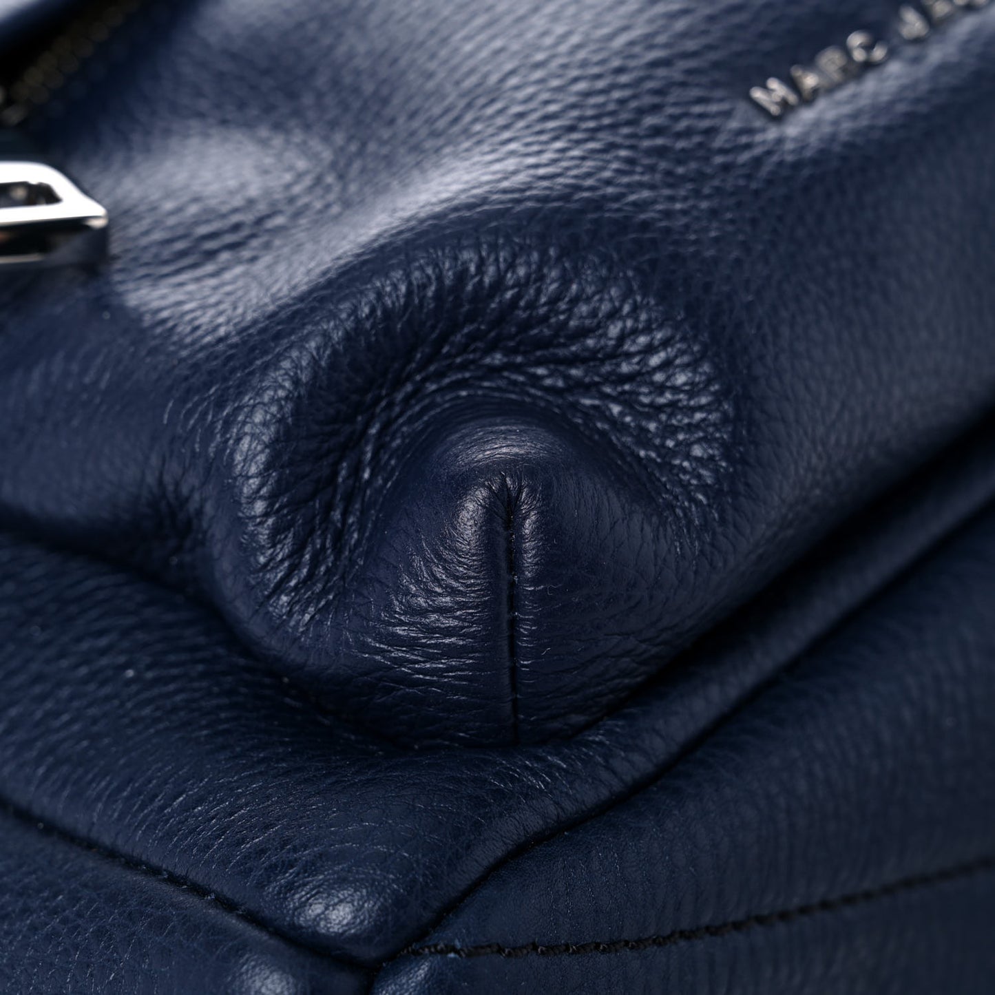 Pebbled Calfskin Varsity Backpack French Navy