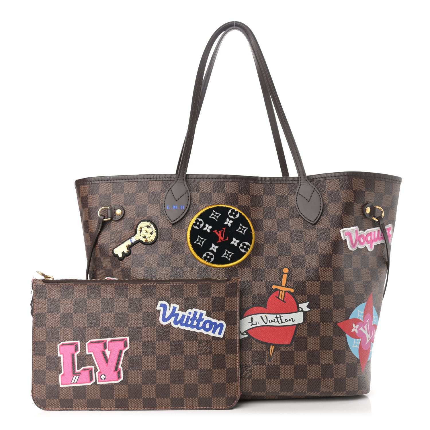 Louis Vuitton Damier Ebene Travel Stickers Neo Neverfull MM 1 of 17