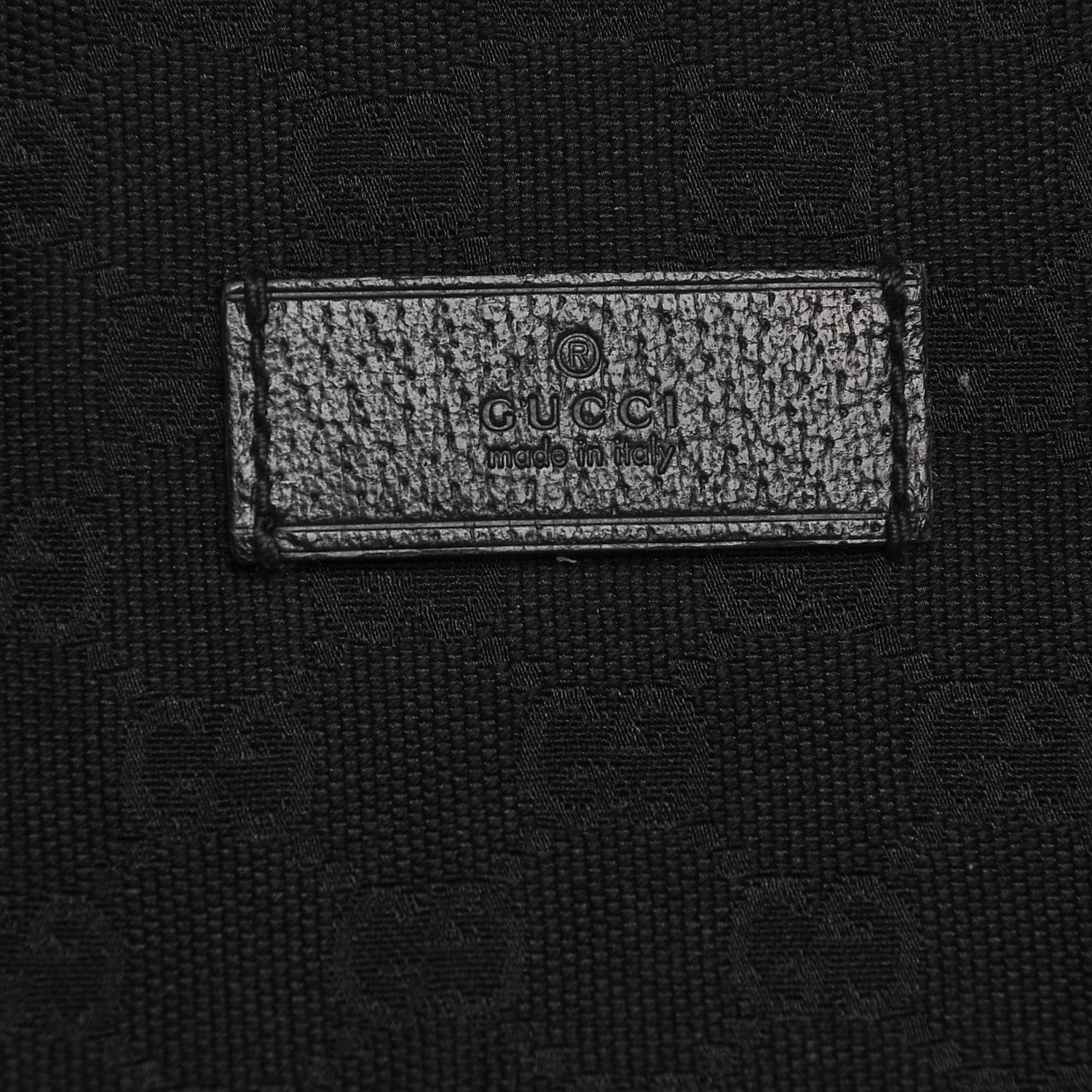 Gucci Nylon Monogram Large Web Handle Vertical Tote Black 6 of 7