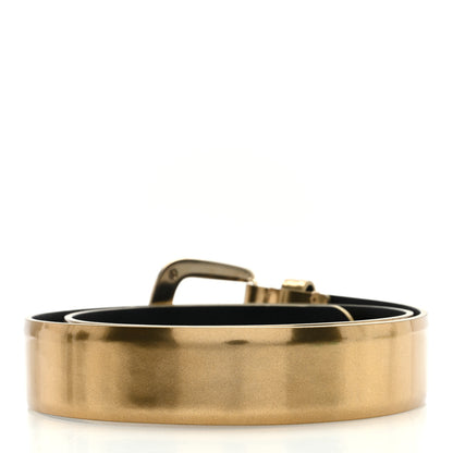 Chanel Metallic Calfskin Logo Belt 75 30 Gold 2 of 4