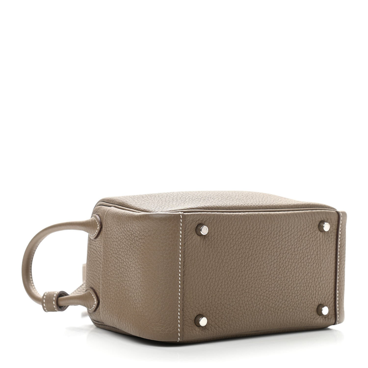 Hermes Taurillon Clemence Mini Lindy 20 Etoupe 4 of 11