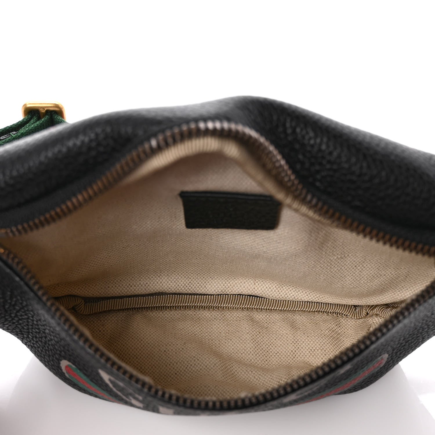 Gucci Grained Calfskin Small Logo Belt Bag Black 5 of 9