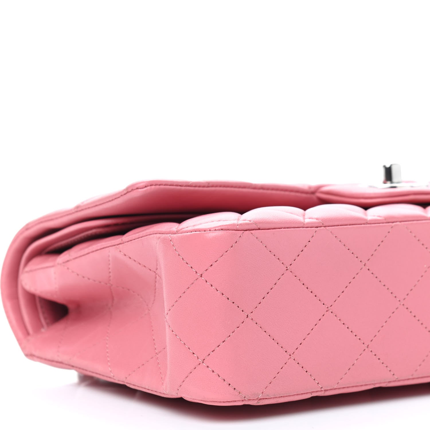 Chanel Lambskin Quilted Medium Double Flap Pink 12 of 13