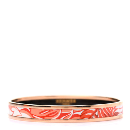 Hermes Enamel Printed Narrow Jungle Of Eden Bracelet 65 Pierres Et Cactus 1 of 5