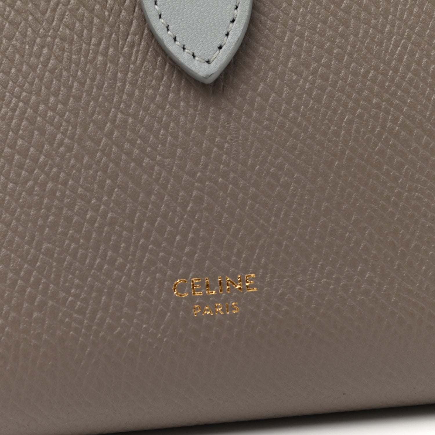 Celine Grained Calfskin Large Multifunction Strap Wallet Pebble Mineral 6 of 10