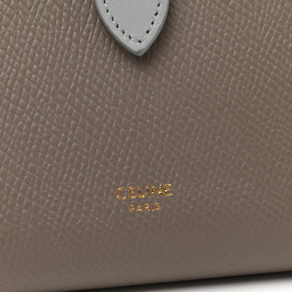 Celine Grained Calfskin Large Multifunction Strap Wallet Pebble Mineral 6 of 10