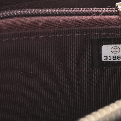 Chanel Caviar Quilted Medium Zip Around Wallet Black 8 of 9