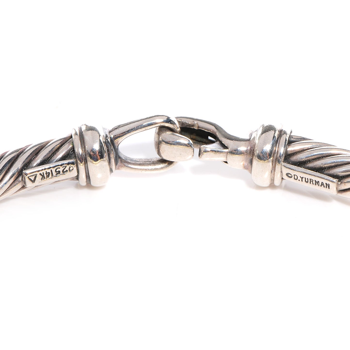 Sterling Silver 14K Yellow Gold 5mm Metro Cable Bracelet
