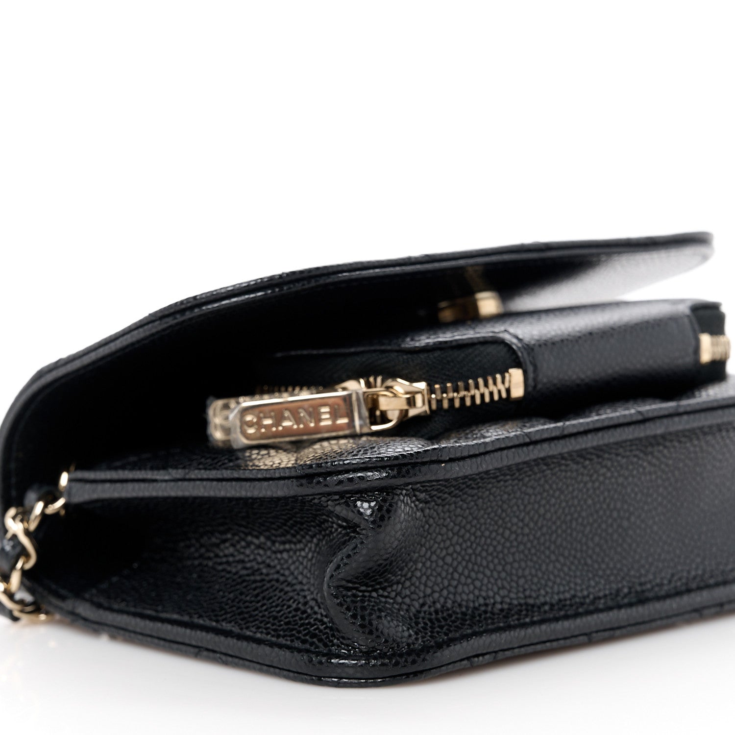 Chanel Caviar Quilted Business Affinity Clutch With Chain Black 10 of 12
