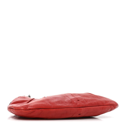 Saint Laurent Calfskin Horn Mini Mombasa Hobo Red 4 of 11