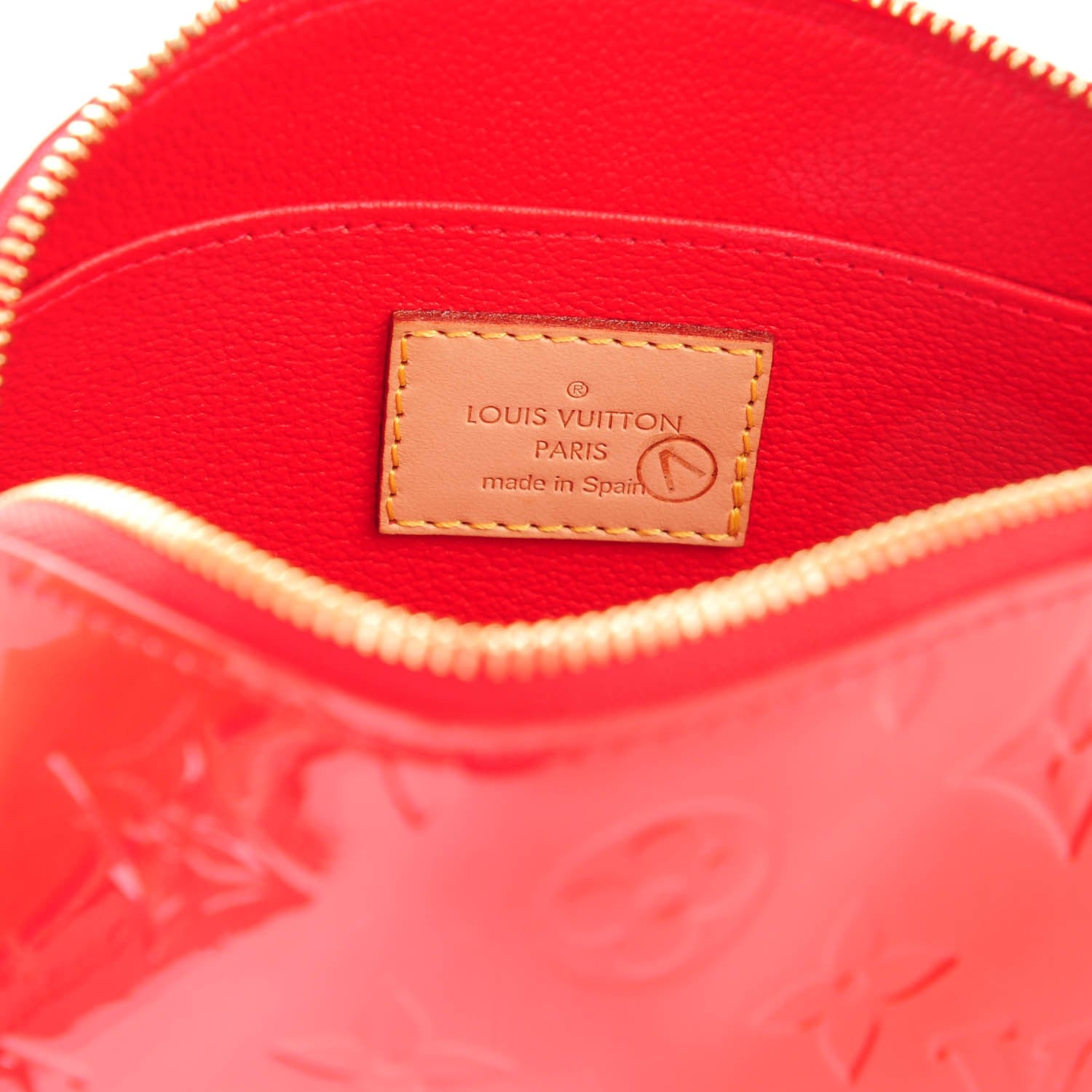 Louis Vuitton Vernis Cosmetic Pouch Rouge Grenadine 6 of 7