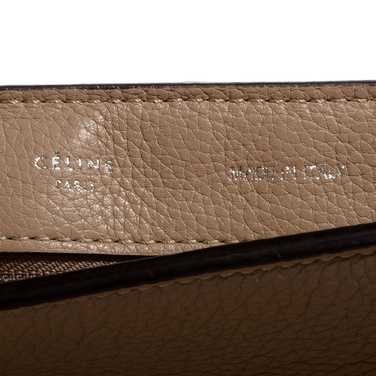 Celine Calfskin and Suede Large Trapeze Dune 7 of 9
