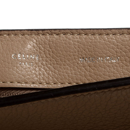Celine Calfskin and Suede Large Trapeze Dune 7 of 9