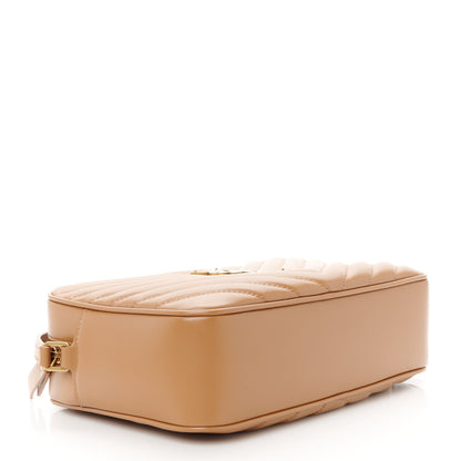 Saint Laurent Calfskin Matelasse Monogram Lou Camera Bag Cinnamon 4 of 11
