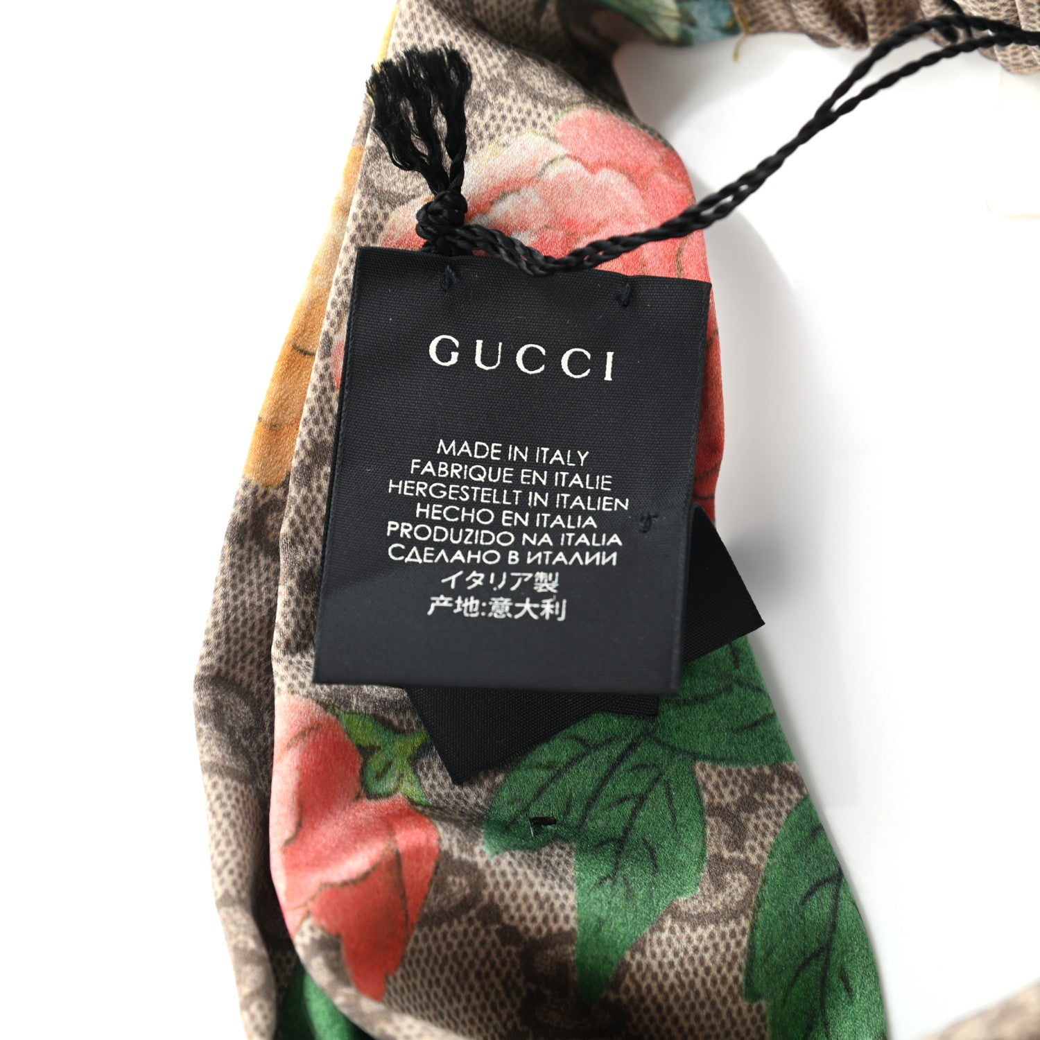 Gucci Silk Monogram Tian Print Tiana Duchesse Headband 4 of 6