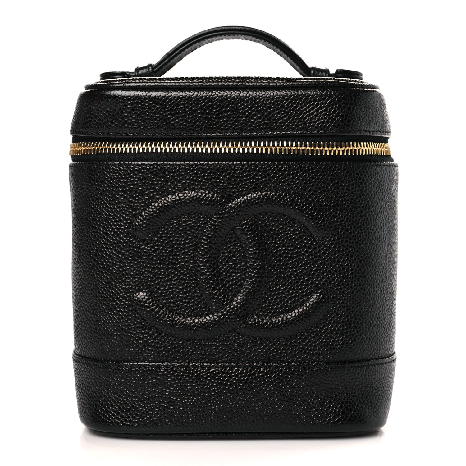 Chanel Caviar Vanity Cosmetic Case Black 1 of 9