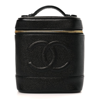 Chanel Caviar Vanity Cosmetic Case Black 1 of 9