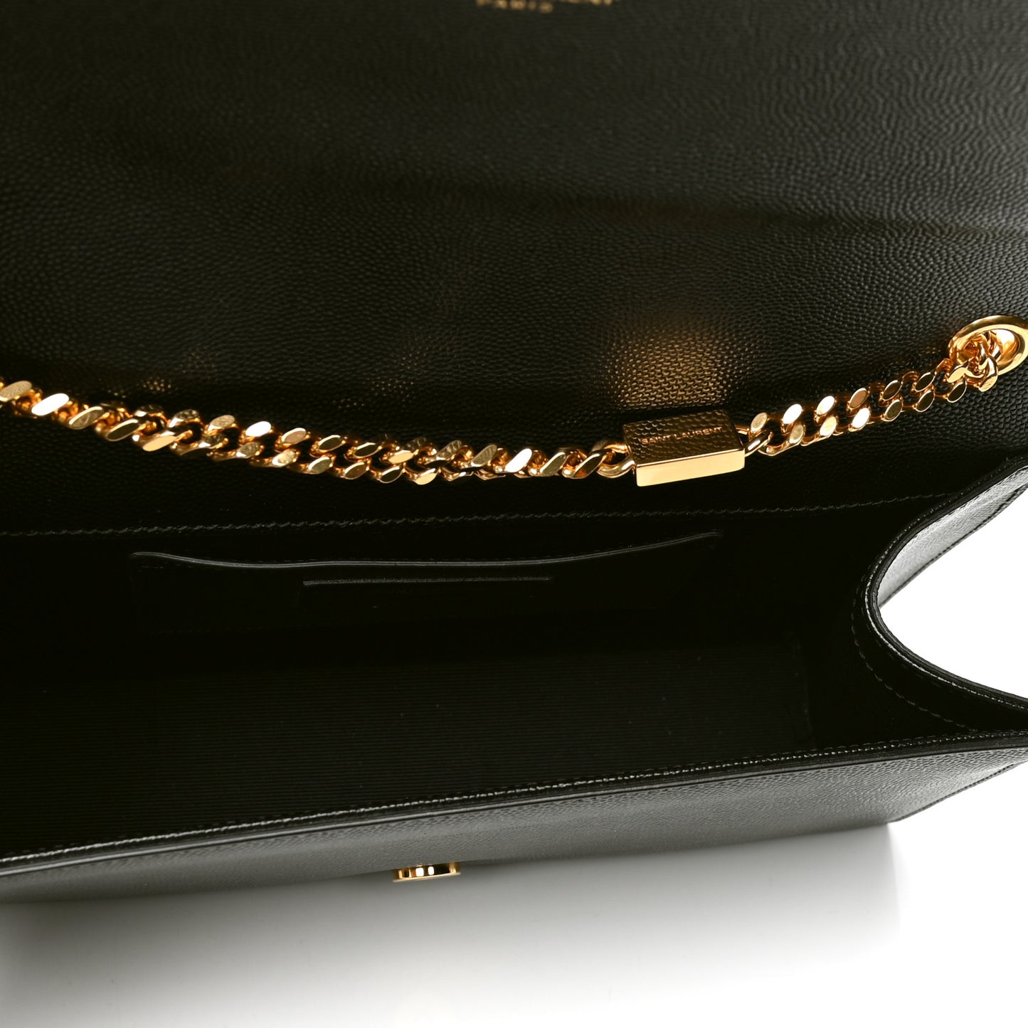 Grain De Poudre Medium Classic Monogram Kate Satchel Black