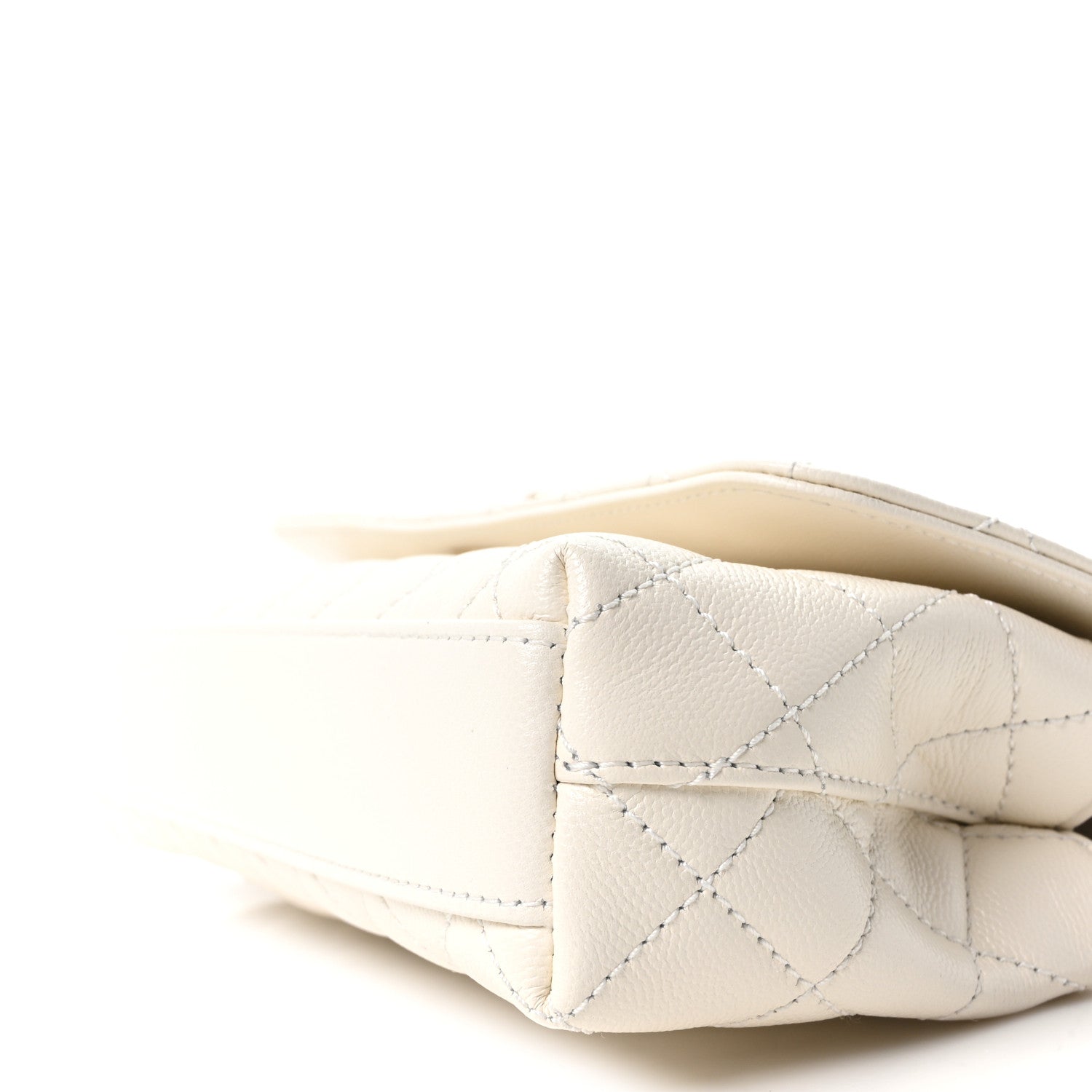 Chanel Caviar Quilted Maxi East West Coco Handle Flap White 9 of 10