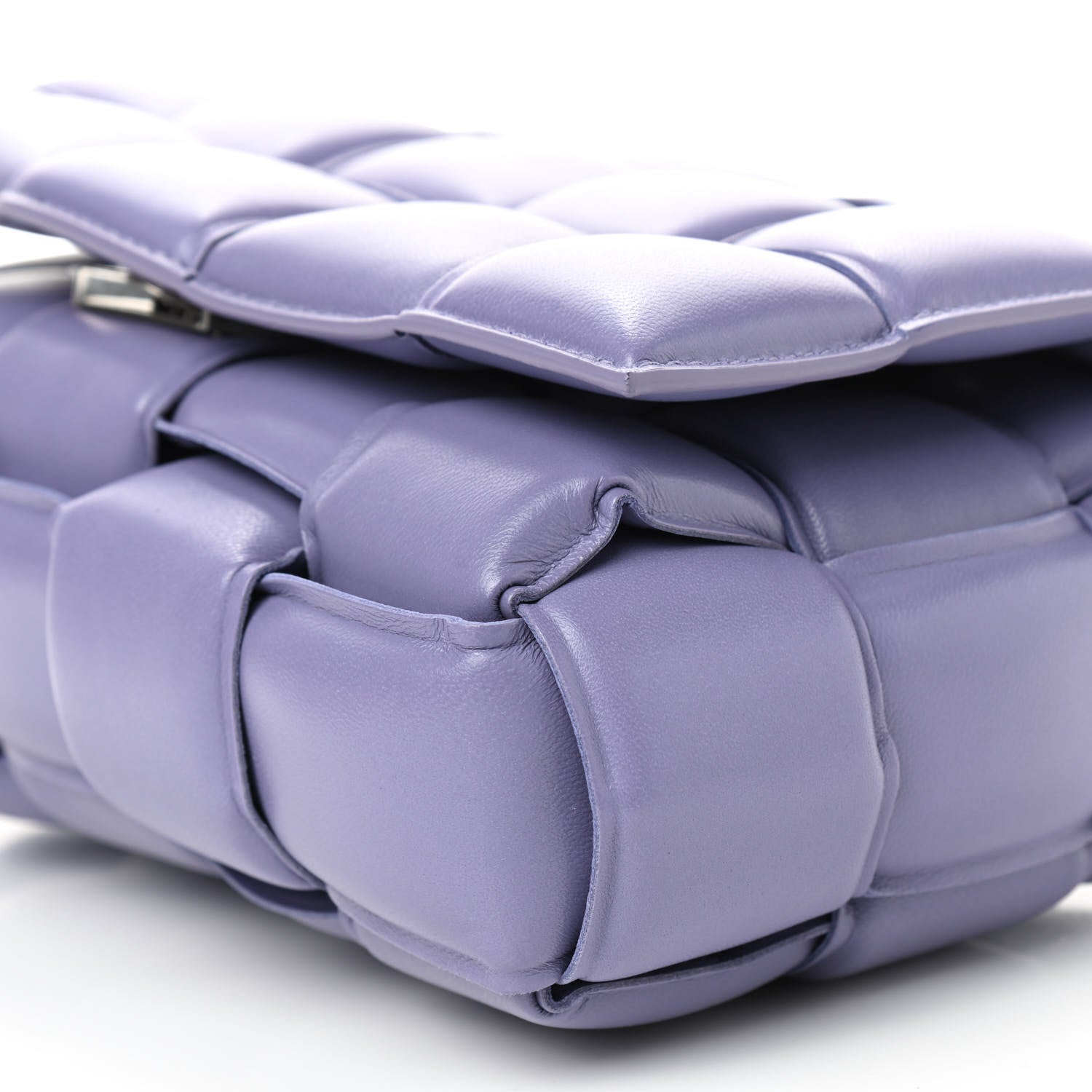 Bottega Veneta Nappa Maxi Intreccio Padded Cassette Crossbody Bag Lavender 7 of 9