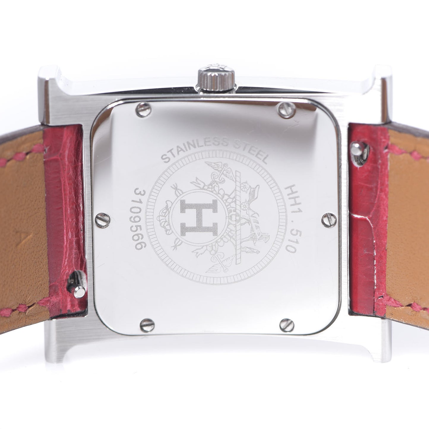 Stainless Steel Alligator Diamond Bezel Mother of Pearl 26mm Heure H Hour Quartz Watch Braise