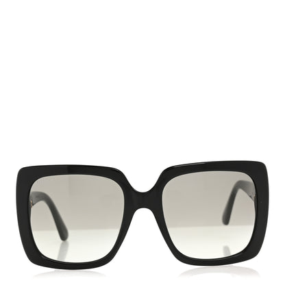 Gucci Crystal Square Frame GG Sunglasses GG0418S Black 2 of 8